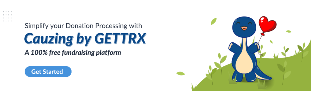 Collect online donations easily with Cauzing powered by GETTRX